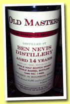 Ben Nevis 14 yo 1998/2012 (54.7%, James MacArthur, Old Masters, bourbon, cask #1499)
